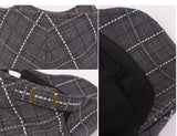 "Miller" Plaid Cotton Flat Cap