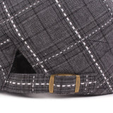 "Miller" Plaid Cotton Flat Cap
