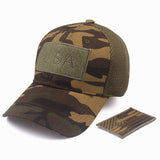 Flag camouflage sunshade casual grid baseball cap