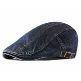 "Miller" Denim Cotton Flat Cap