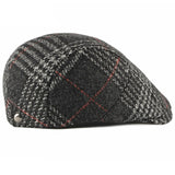 "Lefevre" Plaid Cotton Flat Cap