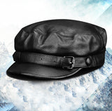 “RCD” Retro head layer cowhide British duck tongue cap