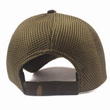 Flag camouflage sunshade casual grid baseball cap