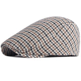 "Moreau" Plaid Wool Flat Cap