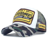 New patch Awesohle letters embroidered baseball net cap