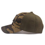 Flag camouflage sunshade casual grid baseball cap