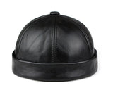 “Docker” real cowhide retro Beanies