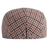 "Moreau" Plaid Wool Flat Cap