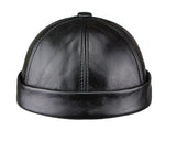 “Docker” real cowhide retro Beanies