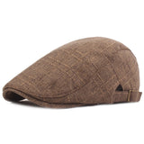 "Birmingham" Linen Flat Cap
