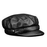 “RCD” Retro head layer cowhide British duck tongue cap