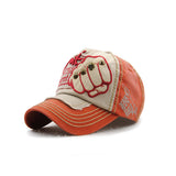 Fist tide fashion letters willow nail casual baseball cap