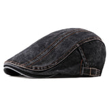 "Miller" Denim Cotton Flat Cap