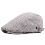 "Birmingham" Linen Flat Cap