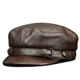 “RCD” Retro head layer cowhide British duck tongue cap