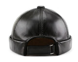 “Docker” real cowhide retro Beanies