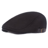 "Hansel" Herringbone Wool Flat Cap
