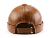 “Docker” real cowhide retro Beanies