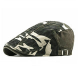 "Miller" Camouflage Cotton Flat Cap