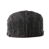 "Miller" Denim Cotton Flat Cap